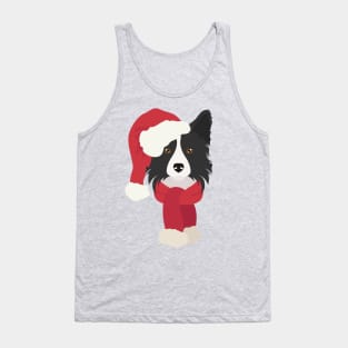 Christmas Border Collie Dog Tank Top